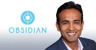 Obsidian logo next to image of CEO